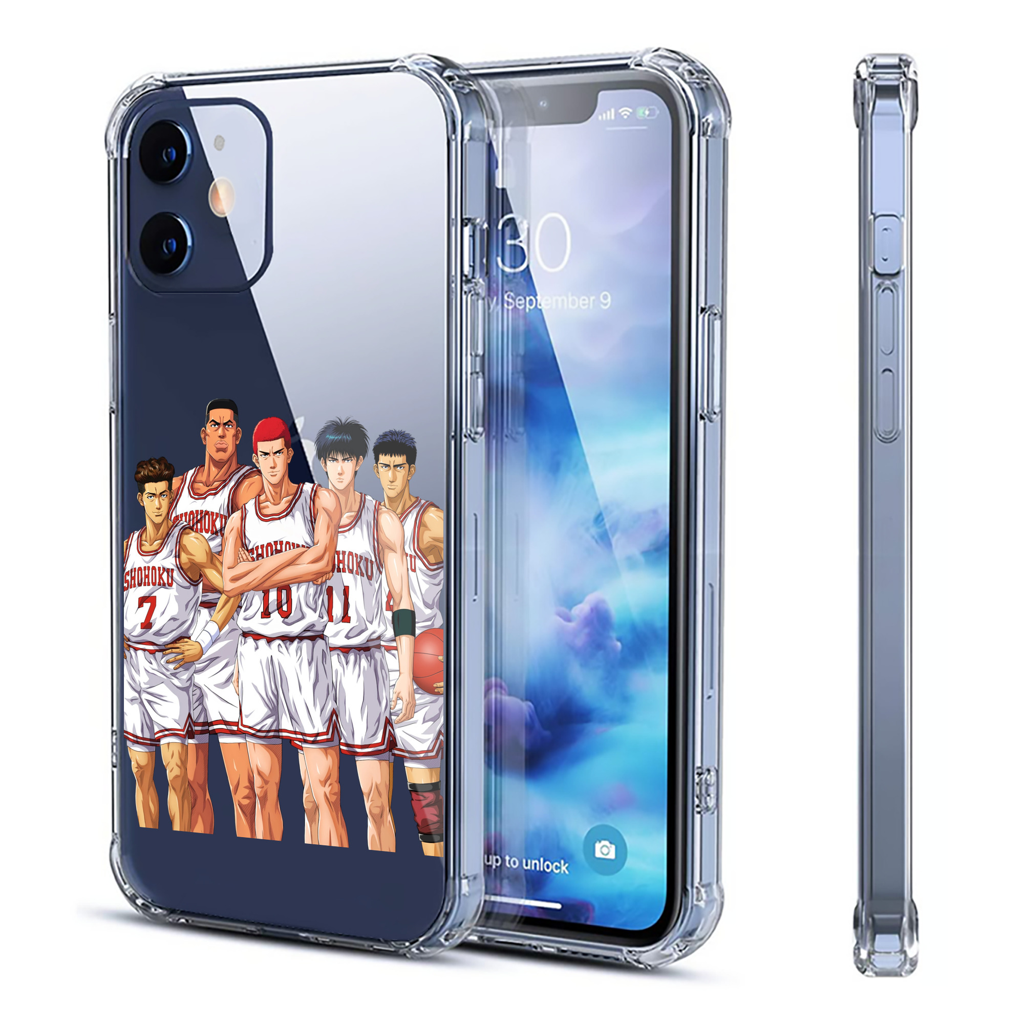 （画像用） SLAM DUNK／スラムダンク 【iPhone 12シリーズ対応】透明スマホケース（クリアソフトケース）
